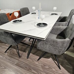 Миниатюра Стол KW160 керамика белый 36